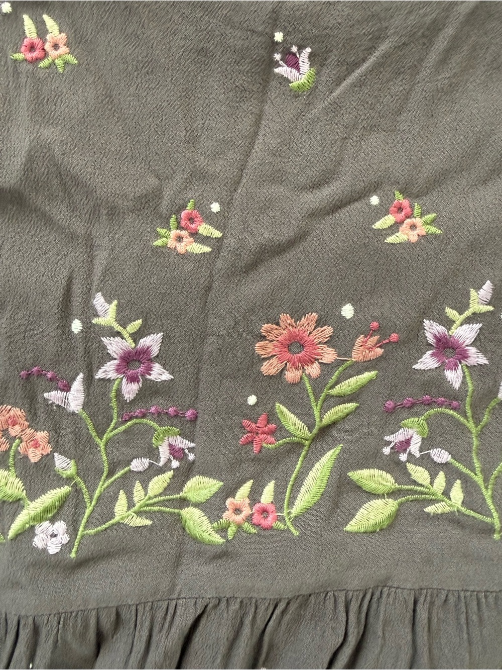Embroidered Floral Maxi Dress - Picture 3 of 15